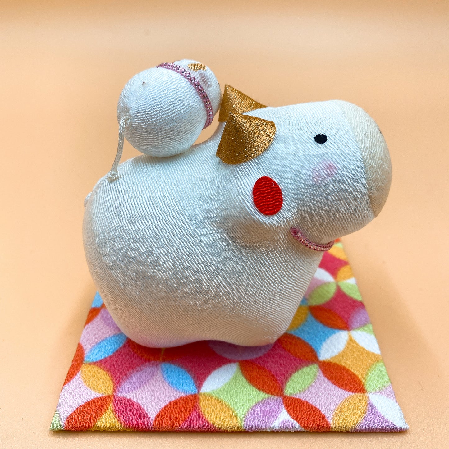 【招福干支】開運干支 生肖牛 緣起物 喜氣洋洋親子牛