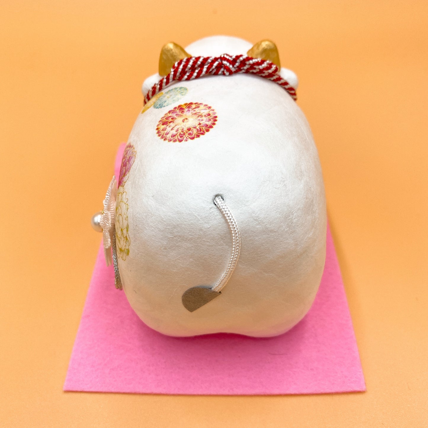 【招福干支】開運干支 生肖牛 緣起物 花團錦簇牛